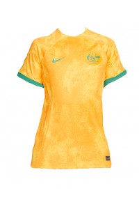 Australië Voetbaltruitje Thuis tenue Dames WK 2022 Korte Mouw